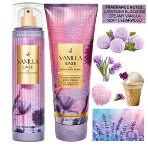 BBW Vanilla Ease 2PC NEW FULL-SIZE